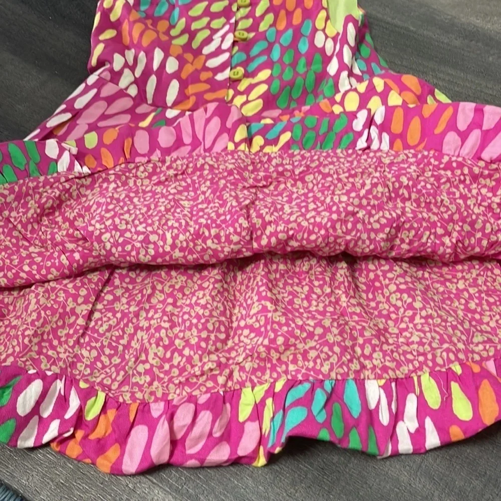 Sophie Catalou Atelier Girls Pink Dotted Sundress